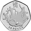 Modern Pentathlon 50p Coin