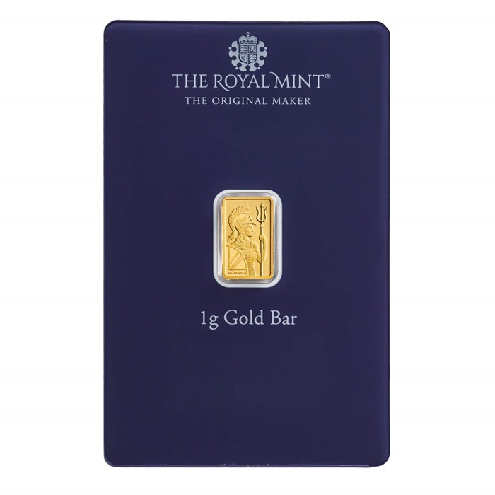 Best Wishes 1g Gold Bullion Minted Bar