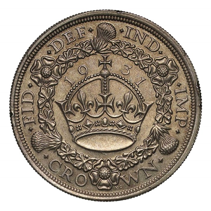 1931 George V Wreath Crown 