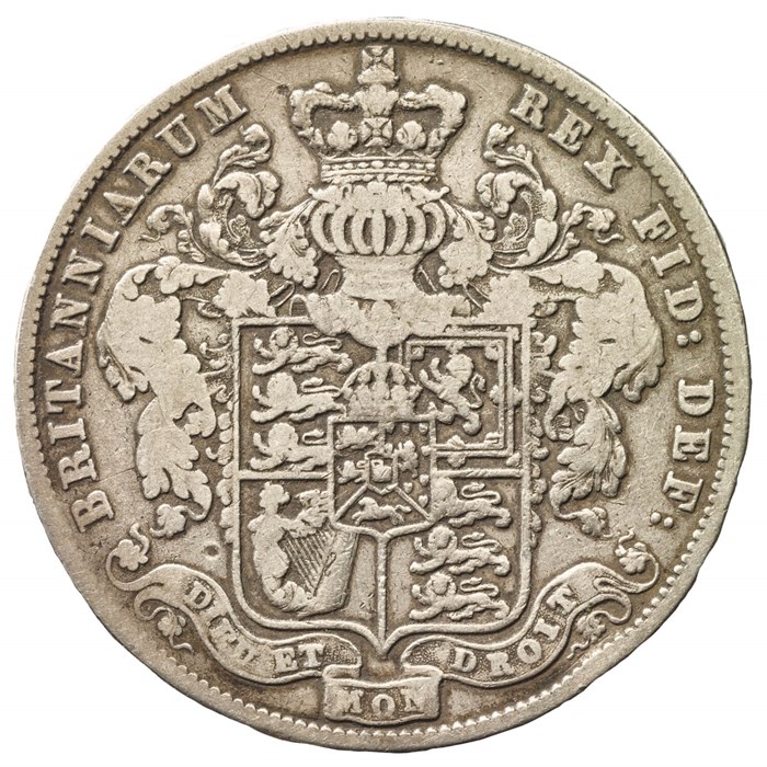 George IV Bare Head Half-crown 