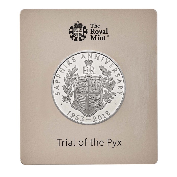 Trial of the Pyx - The 65th Anniversary of the Coronation of Her Majesty The Queen 2018 UK £5 Silver Proof Coin