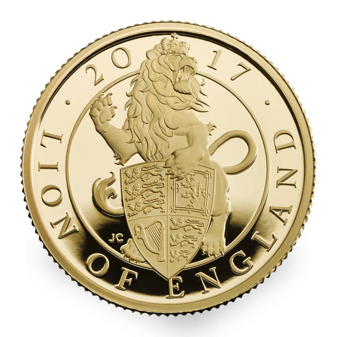 The Lion of England 2017 UK Quarter-Ounce Gold Proof Coin