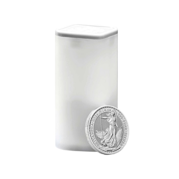 Britannia 2024 1/4oz Silver Bullion Nineteen Coin Tube