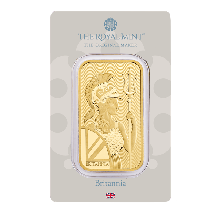 Britannia 1oz Gold Bullion Minted Bar