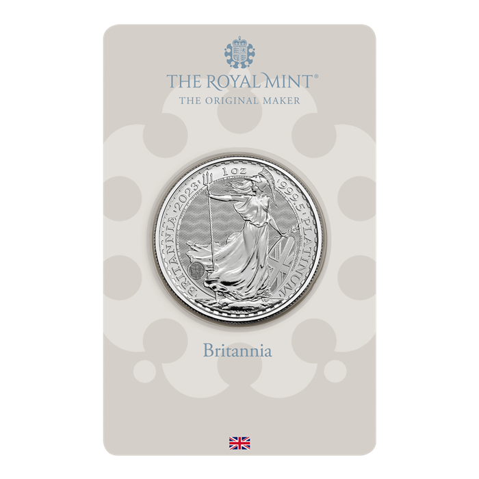 Britannia 2023 1 oz Platinum Bullion Coin in Blister