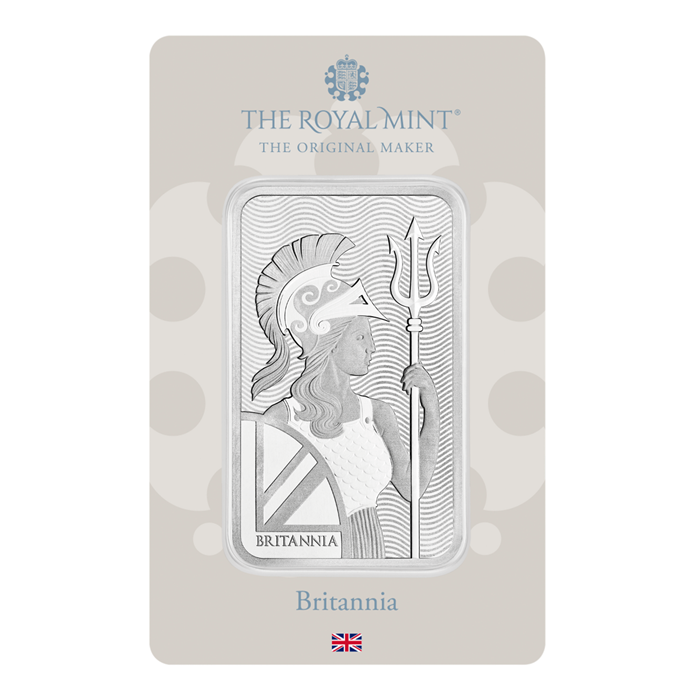 Britannia 100g Silver Bullion Minted Bar