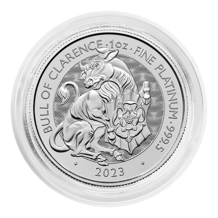 The Royal Tudor Beasts 2023 Bull of Clarence 1oz Platinum Bullion Coin