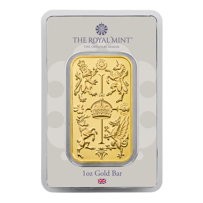 The Royal Celebration 1oz Gold Bullion Minted Bar