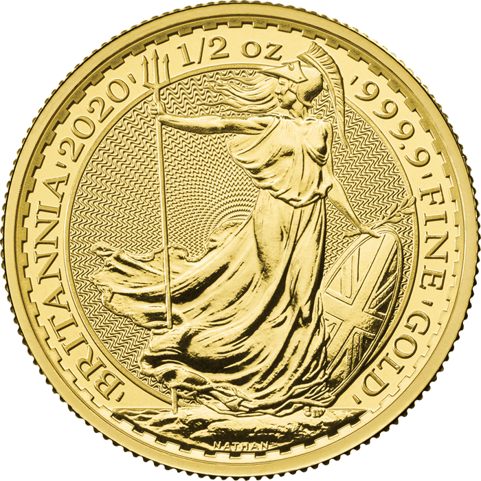 Britannia 2020 1/2 oz Gold Bullion Coin