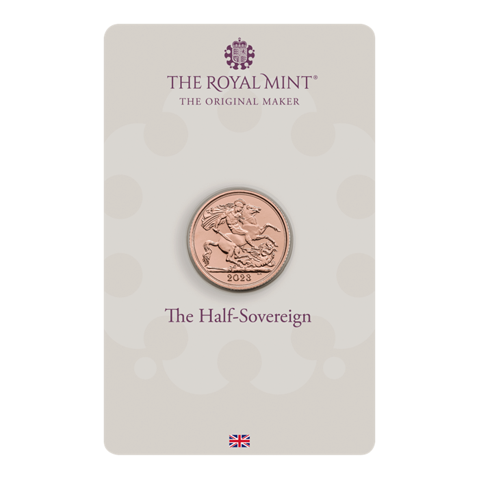 The Coronation Half Sovereign 2023 Gold Bullion Coin in Blister