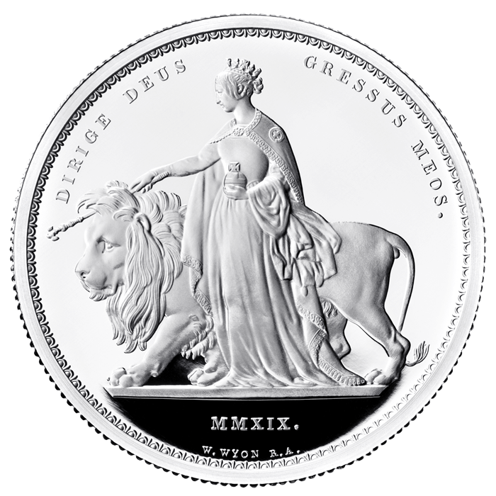 Una and the Lion UK Two-Ounce Silver Proof Coin